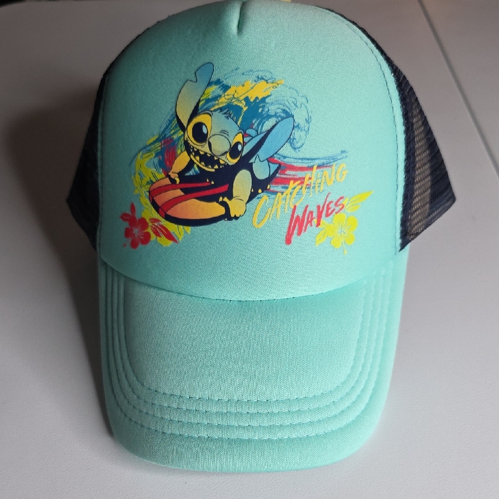 Disney Stitch Blue and Black Trucker Hat